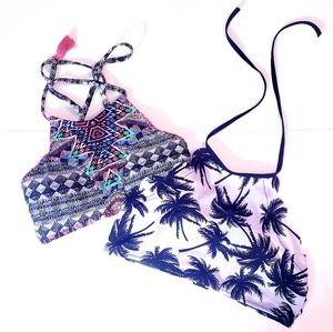 Palm Trees & Aztec Bathing Suit Tops